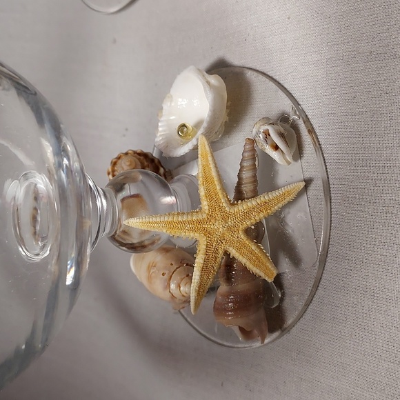 Handmade Shell Art Dessert Glasses Pudding Cups Set of 4 Unique Design - Picture 2 of 8